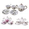 1 Set Dollhouse Tea Set Realistic Decoration 1/6 Scale Mini Ceramic Tea Set Accessories for Kitchen Scene