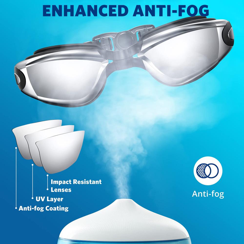 Shortsighted Swimming Goggles Nearsighted Swim Goggles Optical Leakproof Anti-Fog Full Protection Unisex Adult Men Women Youth2