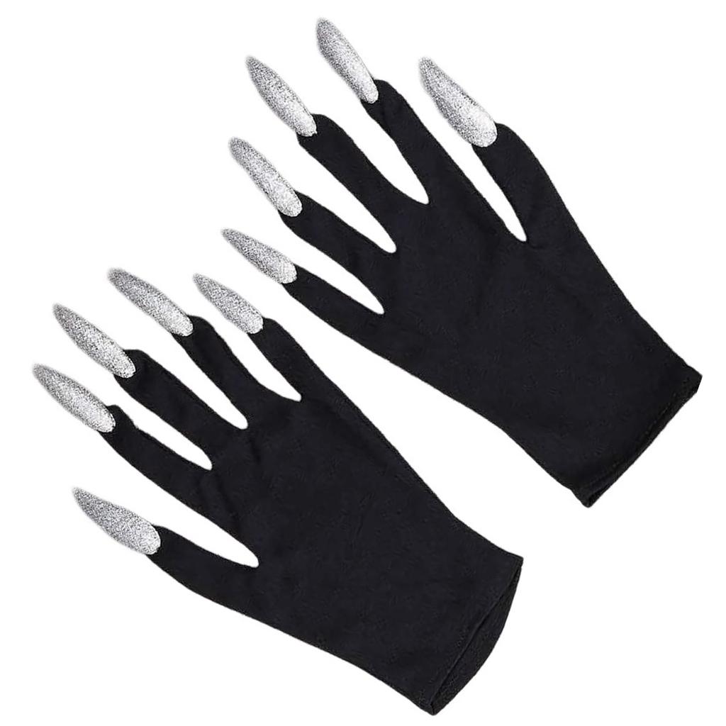 Coole Halloween-Handschuhe Lange Nägel Lustige Handschuhe Klaue Verkleidung Fäustlinge für Halloween-Party Cosplay-Zubehör