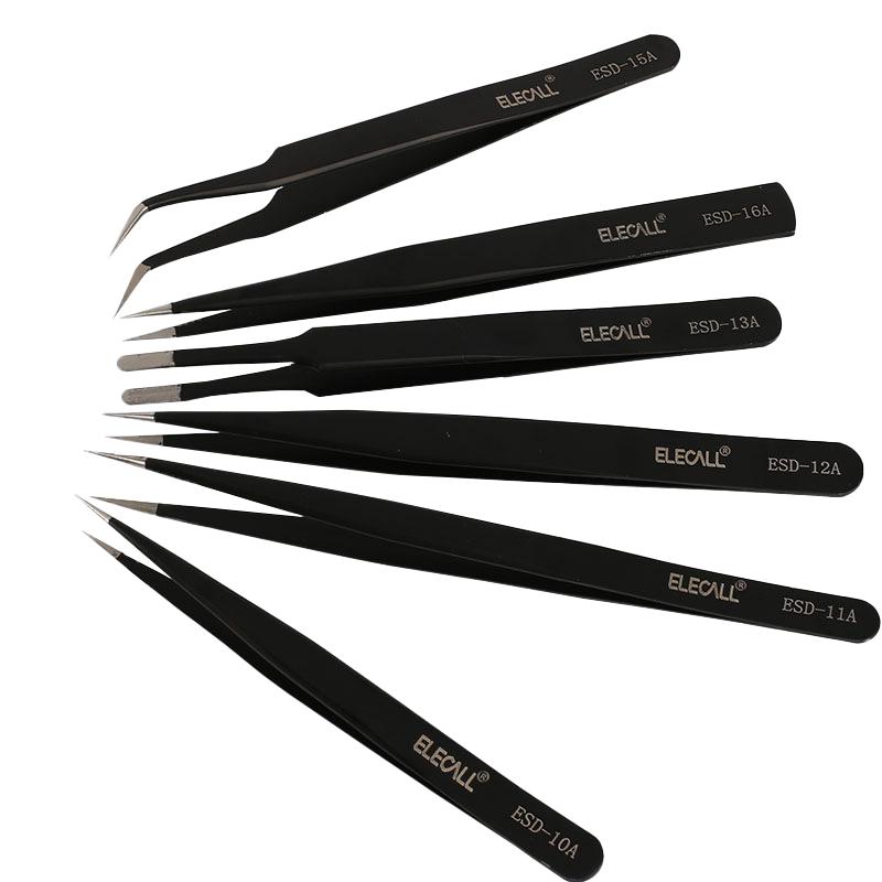 ELECALL Stainless Steel Precision Tweezers