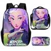 K-Pop Hunter Magic Girls New Children's Backpack DIY Customizable Unisex Student Bag Kindergarten Double Shoulder Cute Cartoon