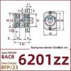 Double-Cut Flange Circlip Bearing Housing, Aluminum Alloy, BACB6800ZZ BFP23.