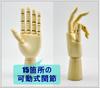 Wooden Drawing Hand Model Mannequin with Reference Drawing Cutouts (Children's Hands)