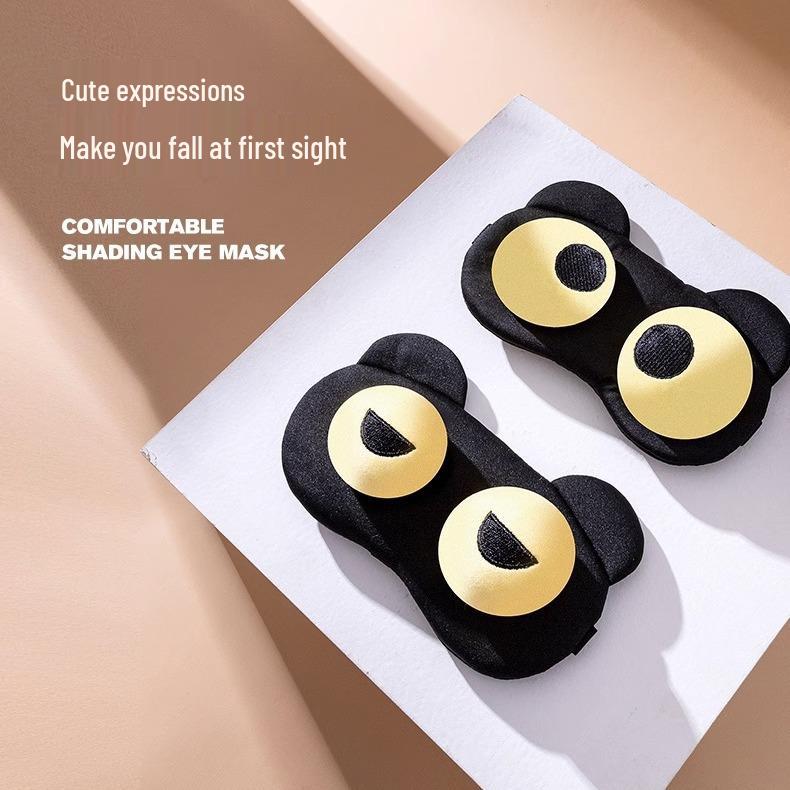 Funny Cute Sleep Eye Mask: Relaxing Blackout for Men, Women, and Students with Hot/Cold Compress for Eye Relief