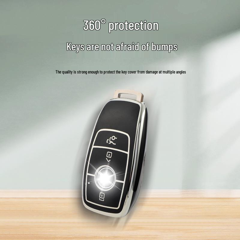 Mercedes Schlüsselhülle: Passend für A-Klasse, C-Klasse, E-Klasse, A200L, C260L, E300L, GLC300, GLE, GLA