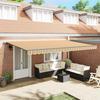VidaXL Automatic Retractable Awning Striped Multicolor 500x350 Cm 3331515