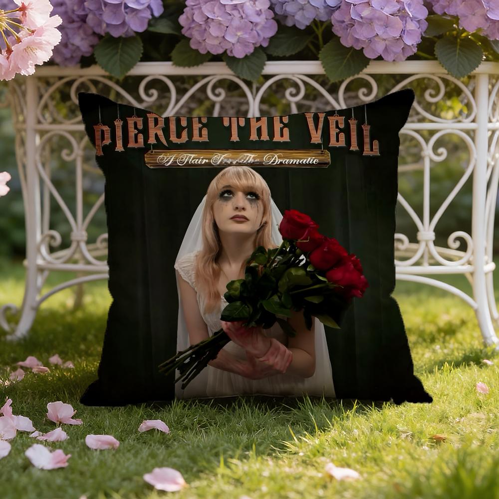 P-Pierce Band The Veil Cushion Cover Home & Car Dual-Scene Pillow Cover: Reversible for Premium Comfort