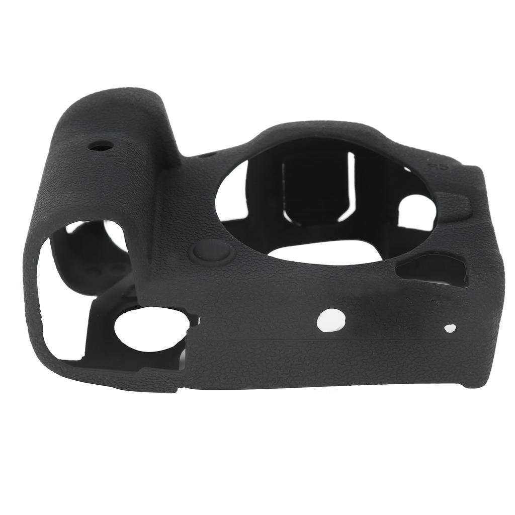 Digitalkamera Schwarz Lychee Muster Silikon Cover Schutzhülle für Canon EOS R5
