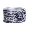 5x for Butterfly Rings Set Chunky Stacking Band Rings Vintage Finger Rings Size