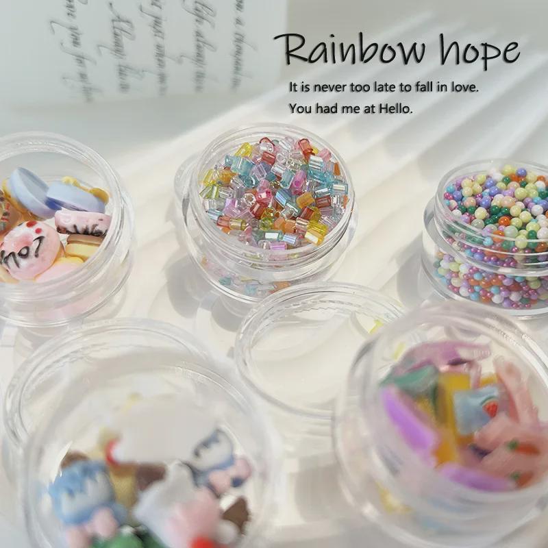 Cartoon Ice Cream & Donut Resin Nail Art Accessories