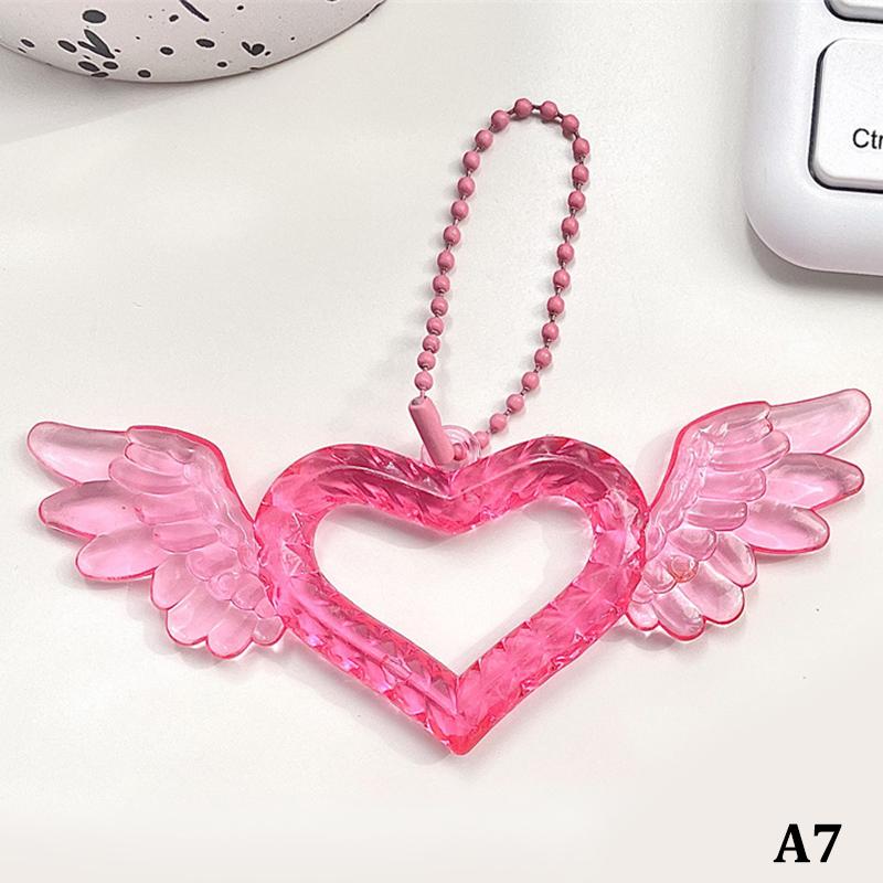 Hollow Heart Pendants Photo Album Decoration Key Chain Album Pendant Keychain Keyring Bag Key Decoration