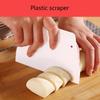 Plastic Flour Scrapers Scraper Baking Tools Dough Knife Cutters Flour Scraper Intestine Flour Scraper 2 Colors to Choose