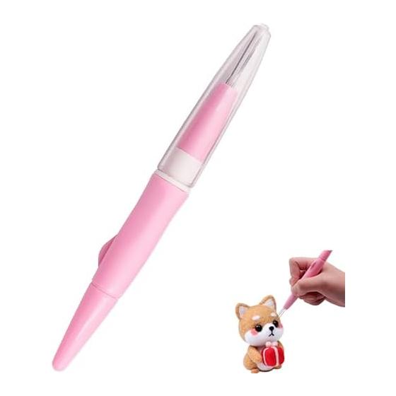 LeTradeJP Felt Needle DIY Wool Felt Genuine 3 Felt Needles DIY Handmade Wool Felt Kit Needle Tool Embroidery Pillow Garment Wool Felt