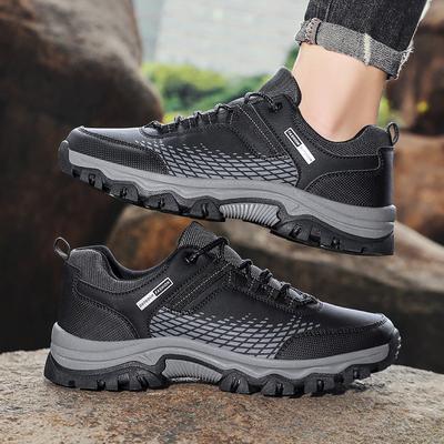 Pánské sportovní boty Pohodlné outdoorové boty na kempování a horolezectví Ležérní sportovní protiskluzové trekingové boty Pánské