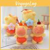 Capybara Plush Persimmon Keychain Animal Stuffed Doll Toy Decoration Gift Kids