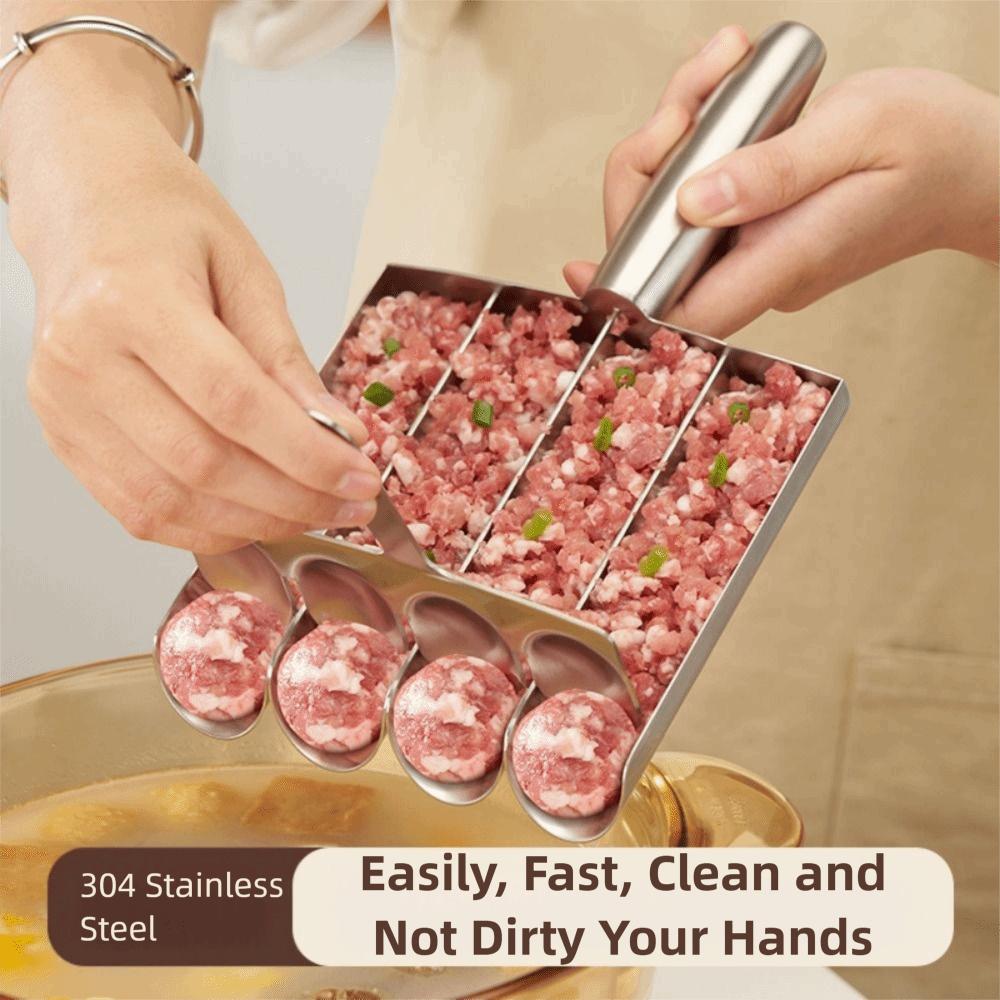 Stainless Steel Meat Making Ball Mold Durable Meatball Maker Tool Manual Meatball Maker  Household