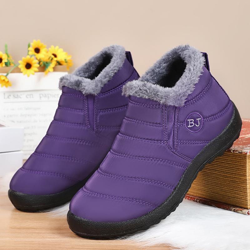 Fashion Women Boots Winter Waterproof Snow Boots for Women Short Plush Ankle Boots Warm Fur Flat Causal Cotton Winter Boots Women Shoes
