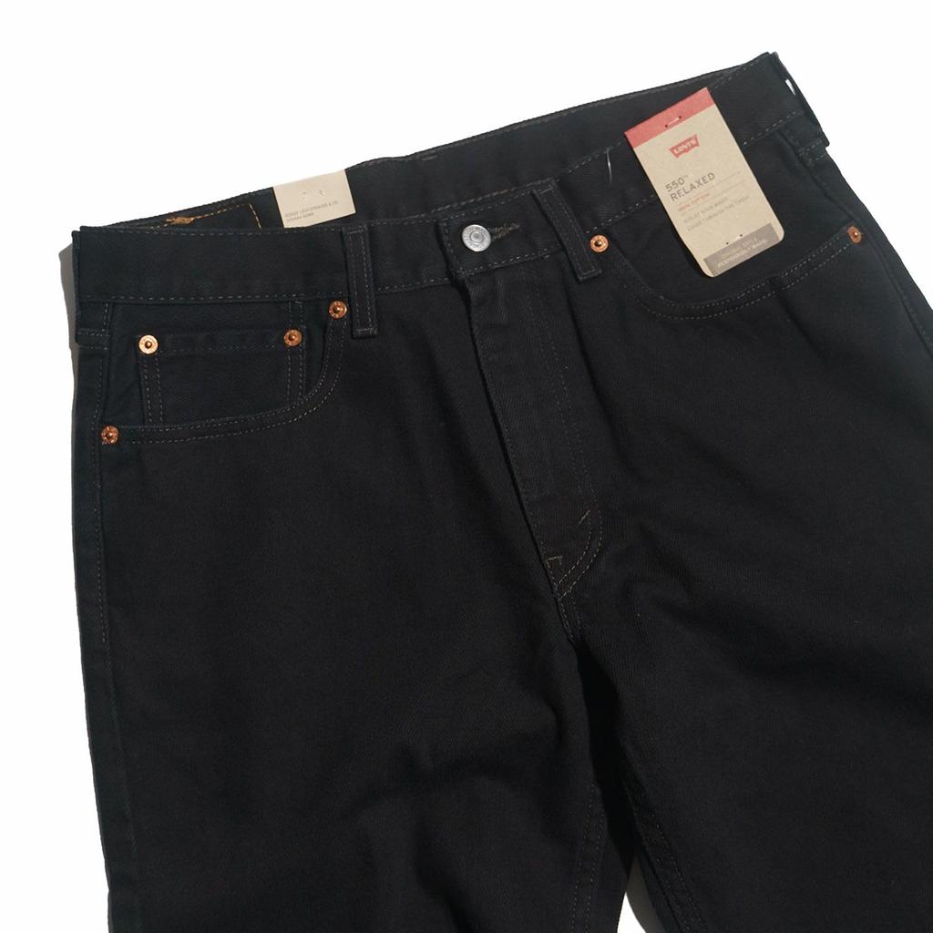 Levi's 550-0260 Relaxed Fit Jeans Black W32L30 Baggy Pants USA Line