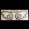Car Styling Lovely 3D Angel Wings Sticker Vehicle Body Logo Decal Decoration
