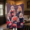 Gidle Plush Blanket Soft Comfortable All Seasons Blanket Sofa Office Naps Blanket Outdoor Travel Throw Perfect Gift