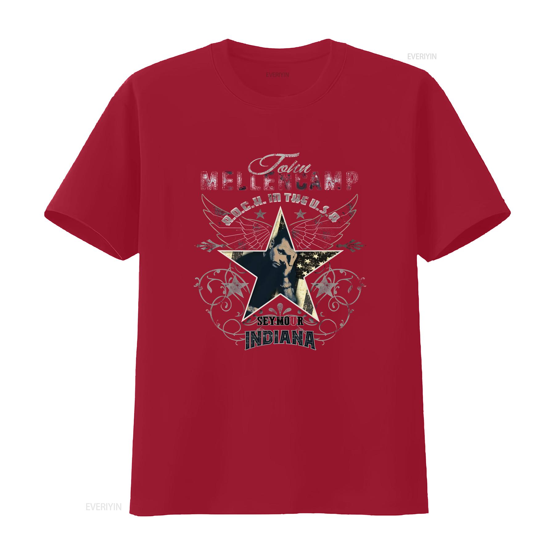 

John Cougar Mellencamp Softstyle T Shirt vintage Washed Top For Everyday Wear Stylish Slightly designer clothes Soft homme S