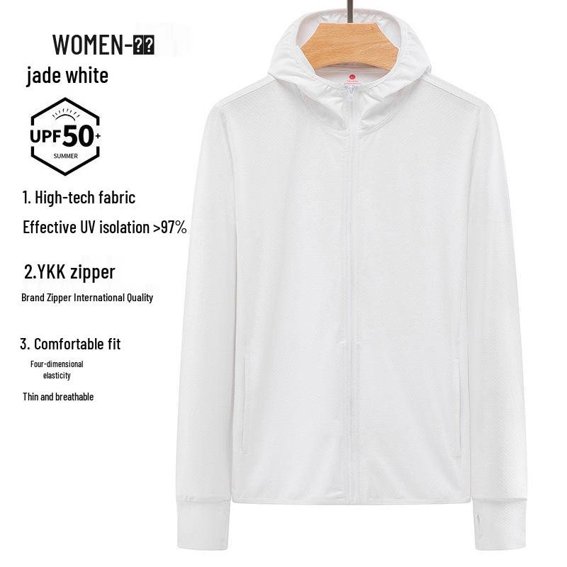 Erkek ve Kadın UPF 50+ Buz İpeği Uzun Kollu Güneş Koruyucu Ceket