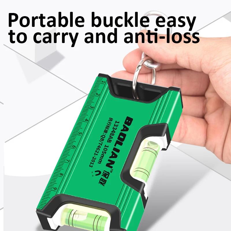 100-200MM Mini Wasserwaage Tragbare Magnetische Taschenwasserwaage Hochpräzise Aluminiumstruktur Libellenwasserwaage Horizontale Wasserwaage