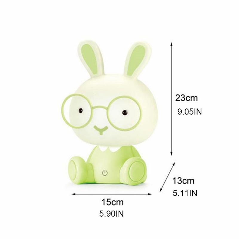 Cute Rabbit Night Light Gifts Women Teen Girls Night Lights for Kids Bedroom Cute Glasses Rabbit Nightlights for Toddler