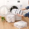 1pc Reusable Mesh 1pc Portable Shoe Washing Bag - Travel Storage Zipper Bag - Keep Shoes and Underwear Clean and Fresh