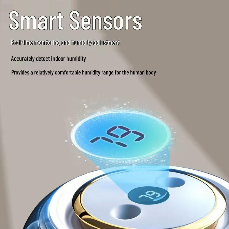 2025 Silent Home Air Humidifier: Large Capacity, Indoor Moisturizer, Ideal for Bedroom and Pregnant Women