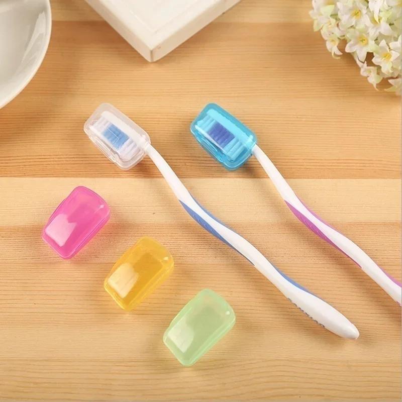 5pcs/set Household Bathroom Toothbrush Portable Toothbrush Protect Cover Holder Toothbrush Cover Bathroom Accessories Supplies