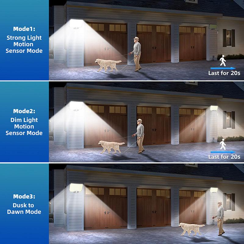 Outdoor Solar Wall Lights Motion Sensor Light 234LED Security Light Waterproof Wide Angle Remote Control Wall Shed Garden Light