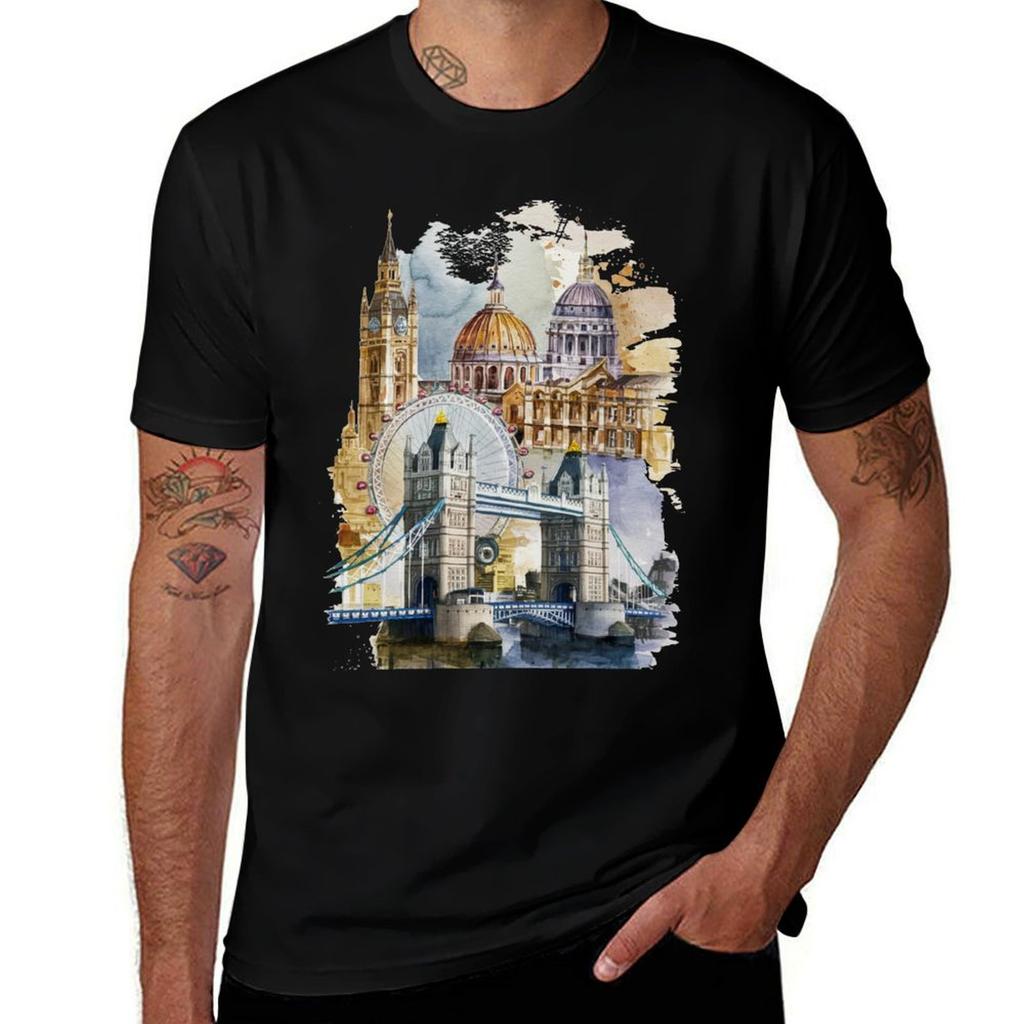 London TShirt Trendy Casual Short Sleeve Shirt TShirt
