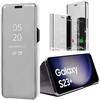 Protective Case - Efconnection - for Samsung Galaxy S23+ - Silver - Anti-scratch - Translucent Window