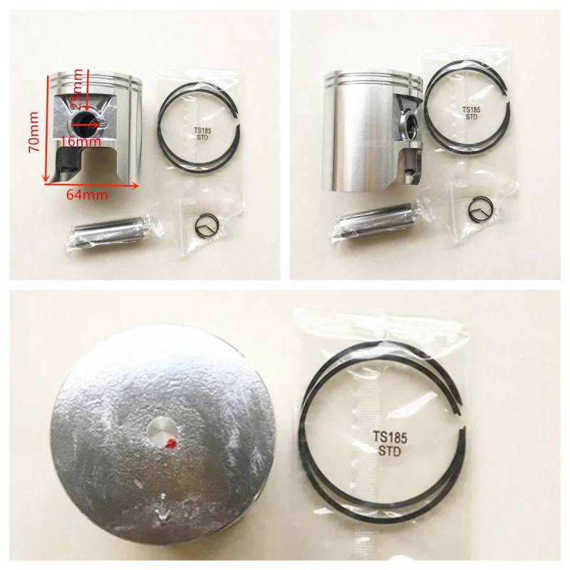 For Suzuki TS185 185cc TS 185 Motorbike STD  50 Bore Size 64mm Pin 16mm Motorcycle Engine Parts Piston Ring Kit