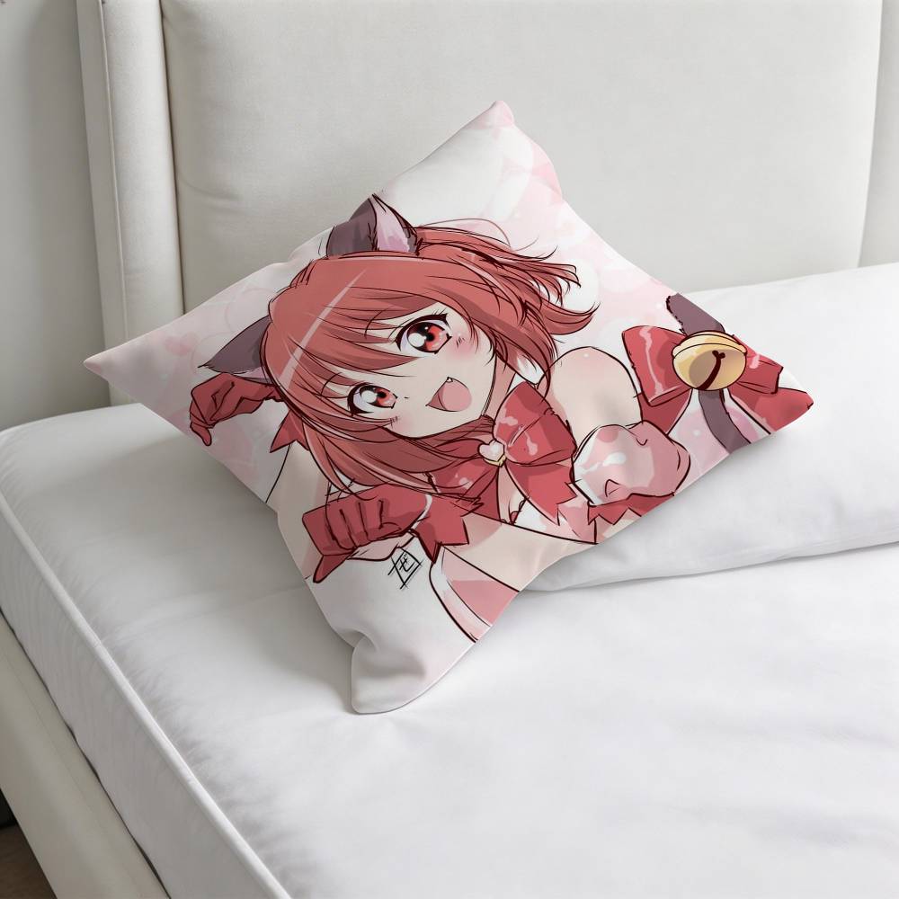 TTokyo Mew MMew Ichigo Fashion Square Pillow Case Durable Throw Pillow Cover for Sofa Couch Chair