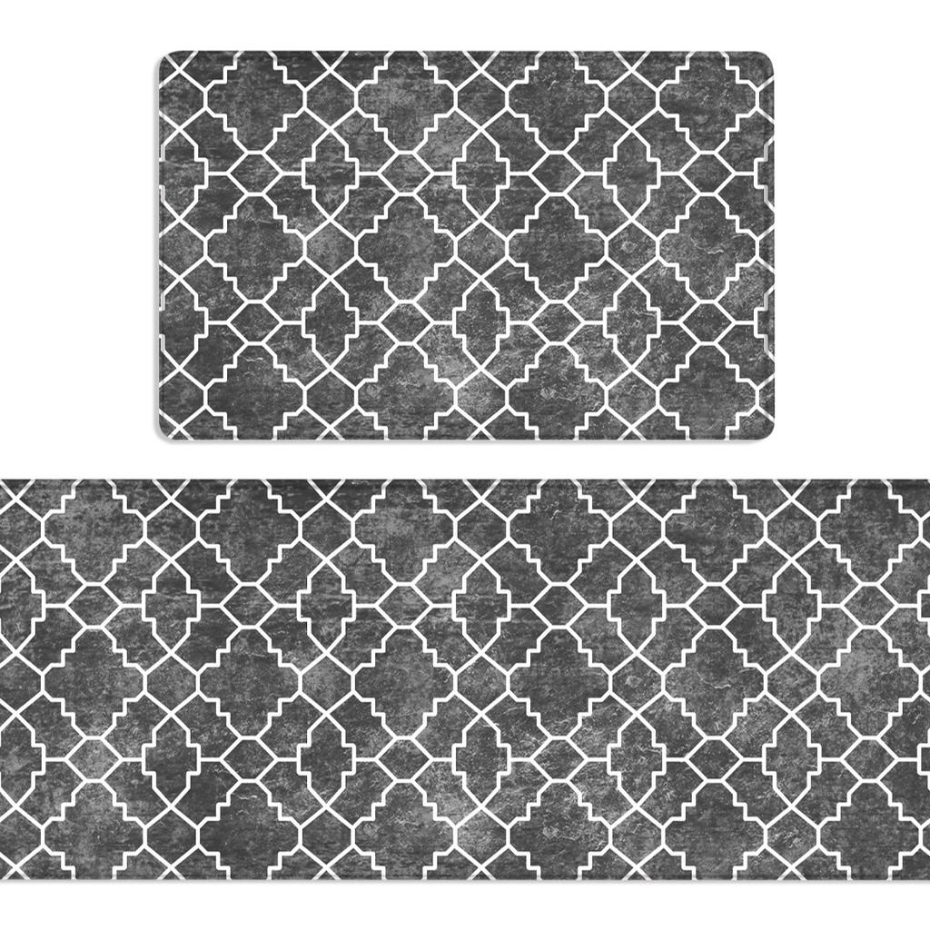 Κουζινάκια Δαπέδου από PVC, Αντιολισθητικά, Αδιάβροχα, Σκουπιζόμενα, Χωρίς Πλύσιμο, Οικιακή Είσοδος, Κουζινάκια Δαπέδου Ανθεκτικά στους Λεκέδες