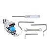 Adjustable Industrial Sewing Machine Presser Foot Flat Bed Steel Roller Guide Foot Tool for Textile Crafts