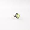 Peridot Gemstone 925 Sterling Silver Jewelry Handmade Statement Ring For Girls RR-9-4