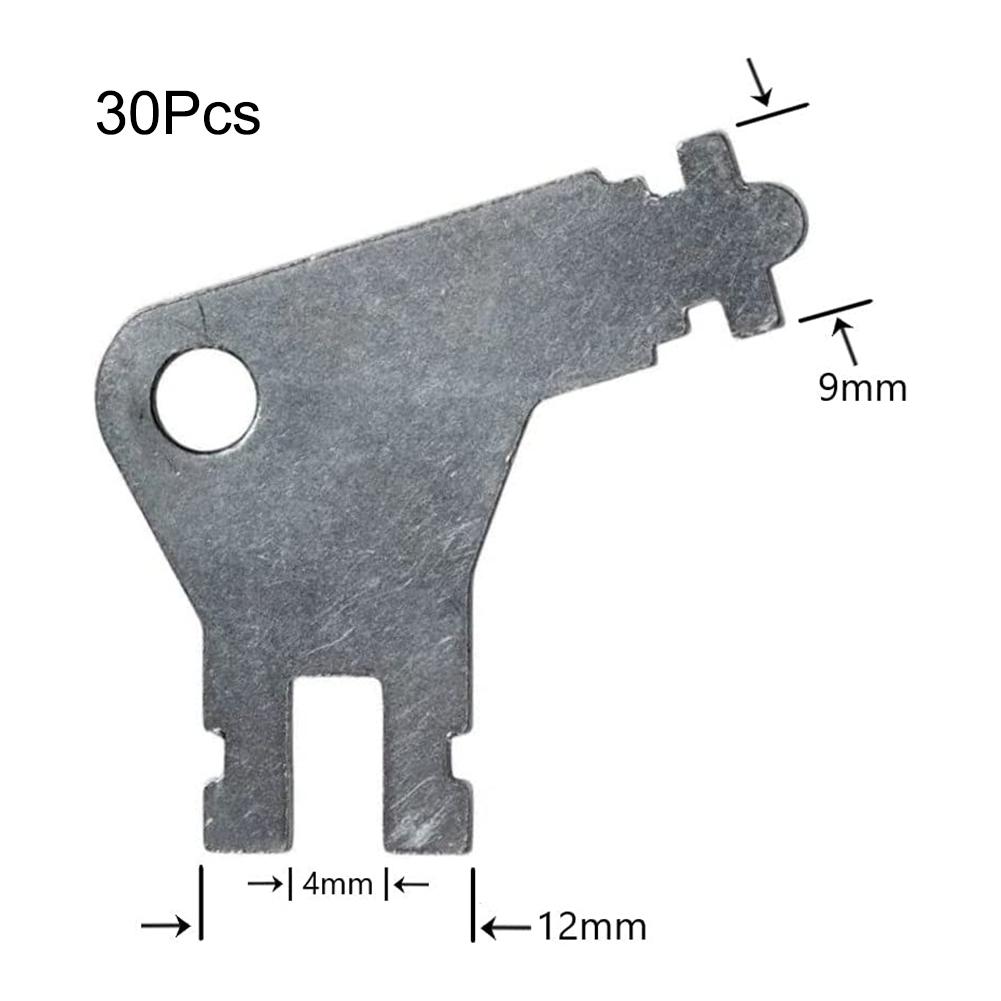 

Multi purpose Silver Dispenser Key Compatible with Many Commercial Grade Towel & Toilet Paper Dispensers Pack of 30 15pcs