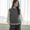 Laengsseon Ls_Classic Solid Color Knit Vest_2Color