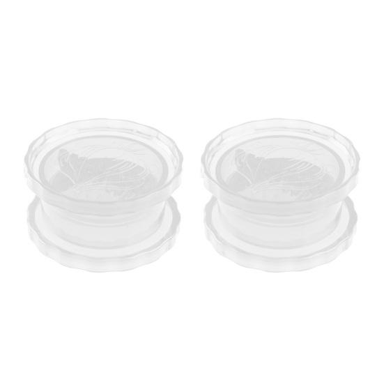 Garlic Press Transparent Manual Grinder Easy Operation Portable Garlic Chopper Size#2pcs белый