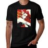 Red Line Art Illustration Unisex with Abstract Leaves TShirt High Quality Durable TShirt