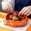 Crab Shell Shaped Ceramic Tableware Seasoning Plate Dessert Snack Dish Salad Plate Crab Plate Artistic Conception Tableware