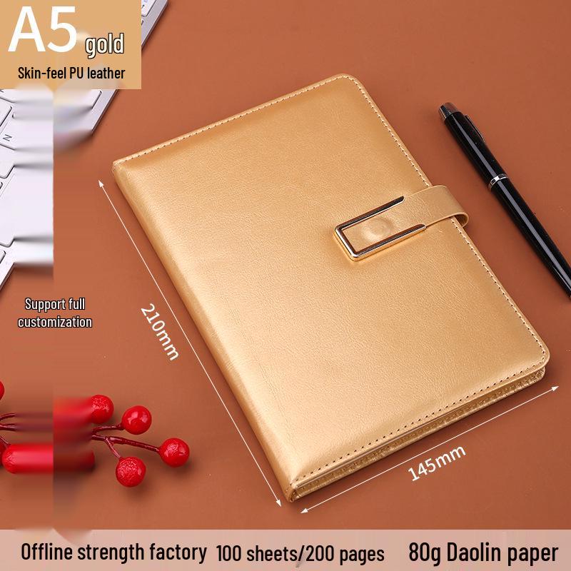 Custom Logo A5 Business Meeting Notebook - Personalized High-Value Gift