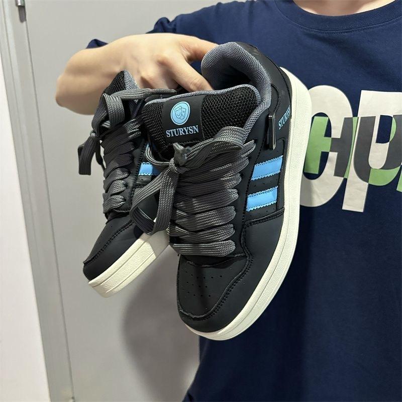 Guochao couple versatile platform bread shoes men's and women's 2 spring new student sports and leisure shoes