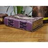 leather journal sun moon face notebook leather book of shadows leather grimoire