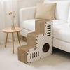 Cardboard Cat House Multi-Level Condo Replaceable for Cats