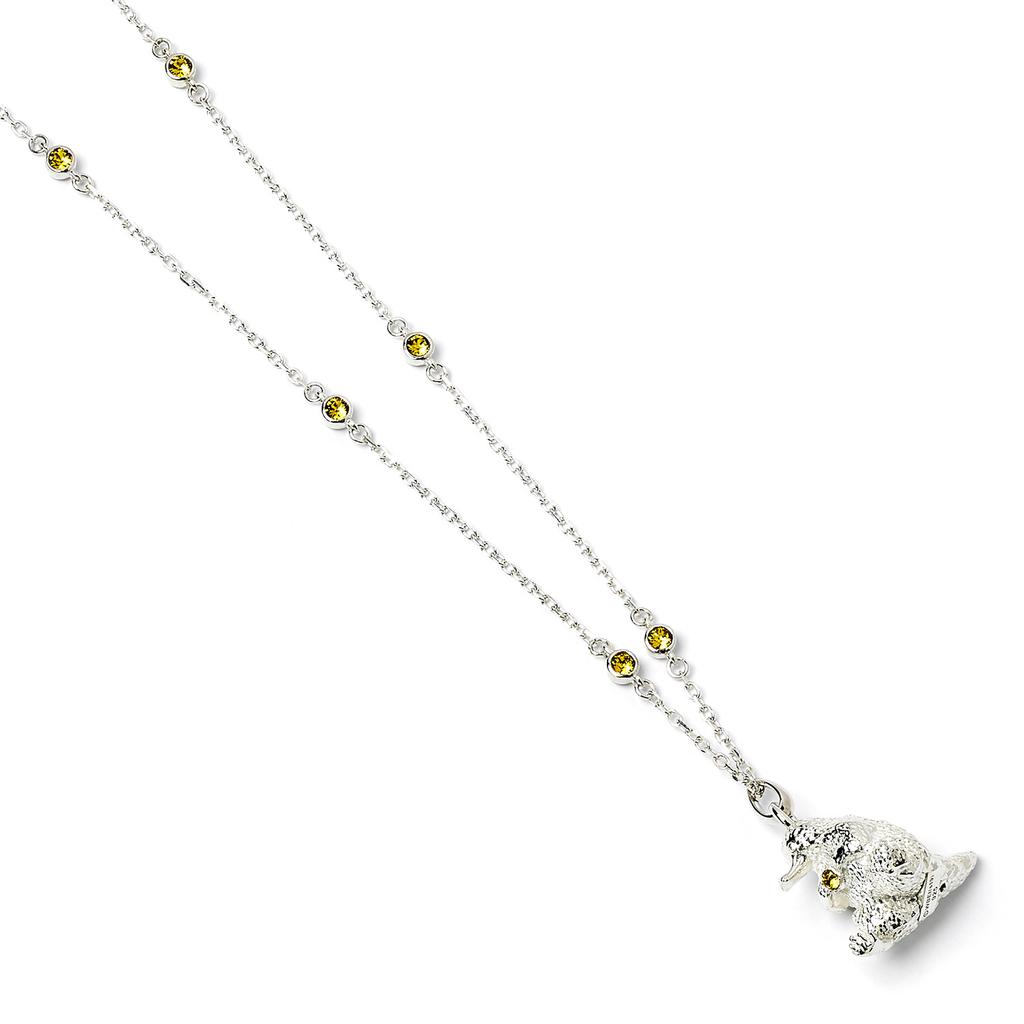 Fantastic Beasts Sterling Silver Niffler Necklace with Crystal Elements