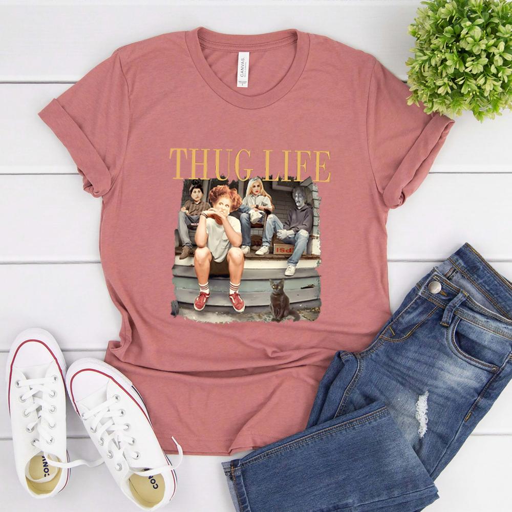 Thug Life Halloween Bad Witches T Shirt Retro Witches Movie Shirts Halloween Character Top Halloween Sanderson Sisters Gift
